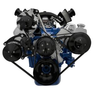 Ford 351 Cleveland Serpentine Conversion; AC & PS; PS-Saginaw