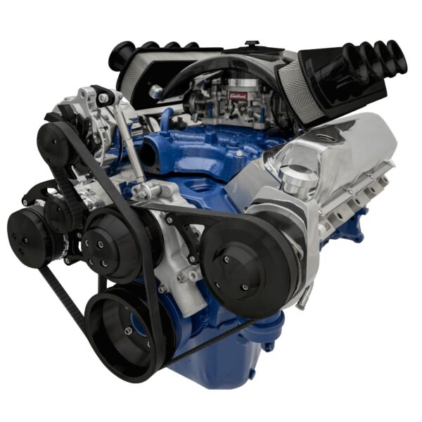 Ford 351 Cleveland Serpentine Conversion; AC & PS; PS-Saginaw