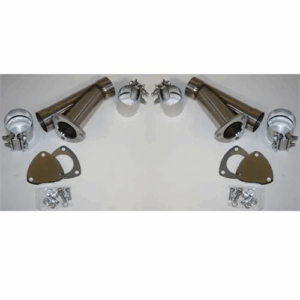 Granatelli Manual Exhaust Cutouts - Stainless Steel - Slip Fit