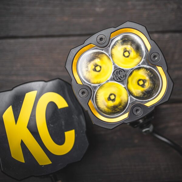 KC Hilites FLEX ERA 4 - 1-Bezel Ring - ED Coated - Gold