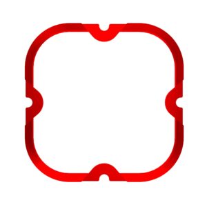 KC Hilites FLEX ERA 4 - 1-Bezel Ring - ED Coated - Red