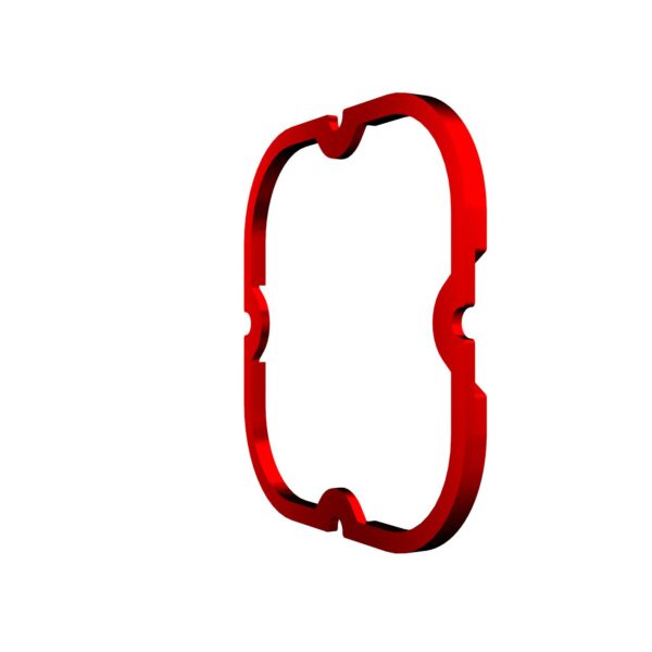 KC Hilites FLEX ERA 4 - 1-Bezel Ring - ED Coated - Red