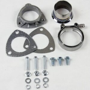 Granatelli 2.5 in. V band to Straight Connection with Gaskets
