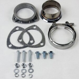 Granatelli 3.0 in. (76mm) V band to Straight Connection with Gaskets
