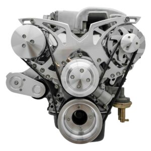 Small Block Ford Style Track Serpentine System - 5.0L - AC & ALT
