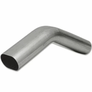 Granatelli 3 inch Oval Exhaust Tubing, Vertical Radius, 45 bend, 4.50 inch Bend Radius