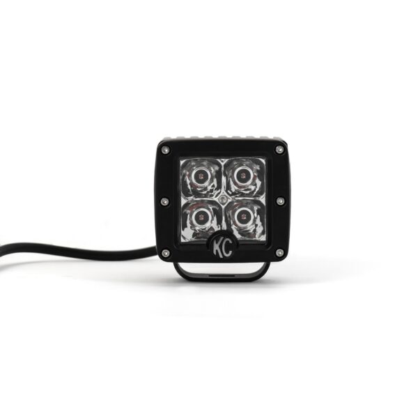 KC Hilites 3 in C-Series C3 LED - 2-Light System - Amber - 12W Spot Beam