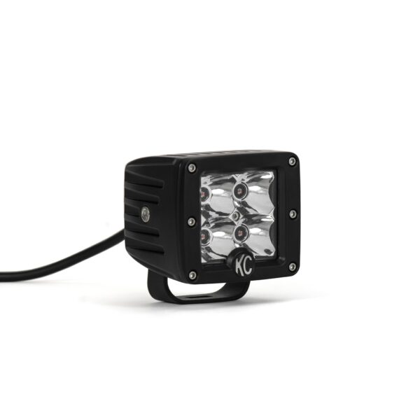 KC Hilites 3 in C-Series C3 LED - 2-Light System - Amber - 12W Spot Beam