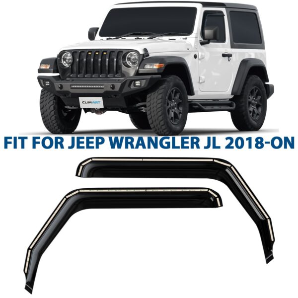 CLIM ART In-Channel Window Deflectors Extra Durable