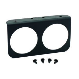 GAUGE MOUNTING PANEL, DUAL, 2-5/8 in. , BLACK, ALUMINUM