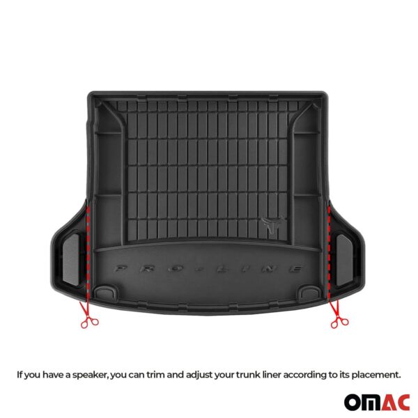OMAC Premium Rear Cargo Trunk Mat Liner Black For Hyundai Ioniq Hybrid 2017-2023