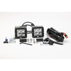 KC Hilites 3 in C-Series C3 LED - 2-Light System - 12W Spot Beam