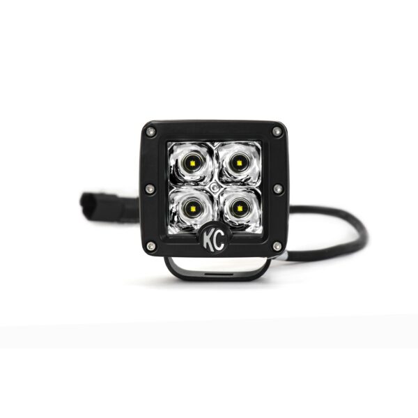 KC Hilites 3 in C-Series C3 LED - 2-Light System - 12W Spot Beam