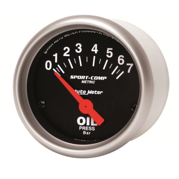 2-1/16 in. OIL PRESSURE, 0-7 BAR, SPORT-COMP