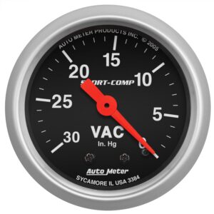 2-1/16 in. VACUUM, 0-30 IN HG, SPORT-COMP