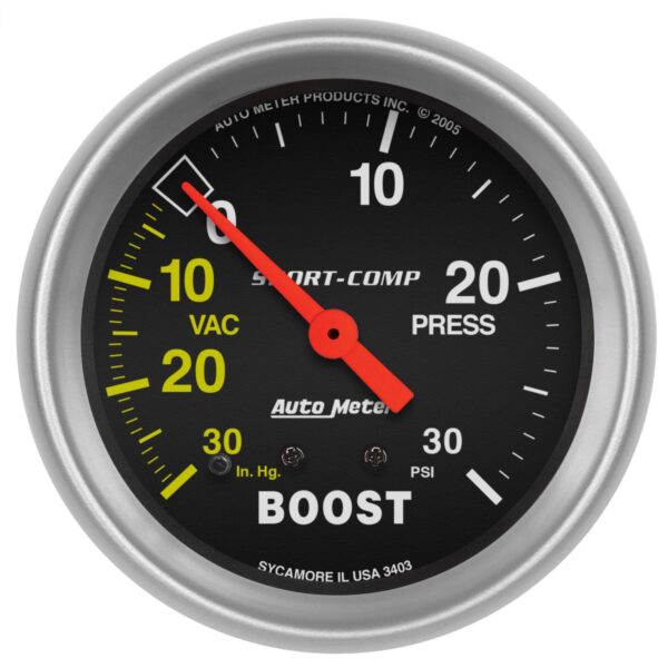 2-5/8 in. BOOST/VACUUM, 30 IN HG/30 PSI, SPORT-COMP