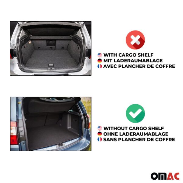 OMAC Premium Cargo Trunk Liner Black for Honda Accord Sedan 2008-2012