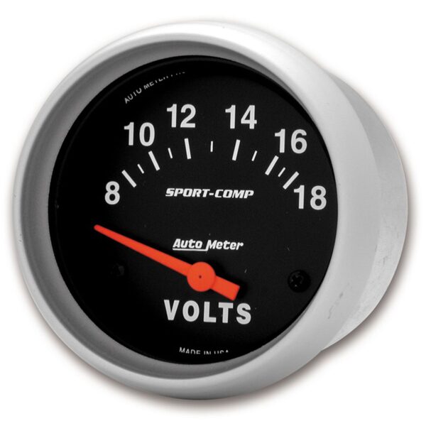 2-5/8 in. VOLTMETER, 8-18V, SPORT-COMP