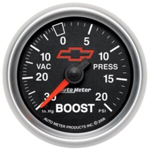 2-1/16 in. BOOST/VACUUM, 30 IN HG/20 PSI, GM BLACK