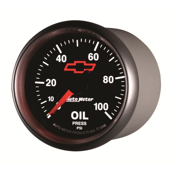 2-1/16 in. OIL PRESSURE, 0-100 PSI, GM BLACK
