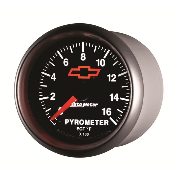 2-1/16 in. PYROMETER, 0-1600 Fahrenheit, GM BLACK