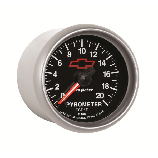 2-1/16 in. PYROMETER, 0-2000 Fahrenheit, GM BLACK