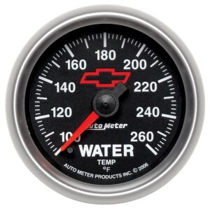 2-1/16 in. WATER TEMPERATURE, 100-260 Fahrenheit, GM BLACK