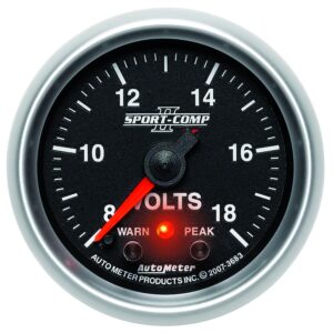 2-1/16 in. VOLTMETER, 8-18V, SPORT-COMP II