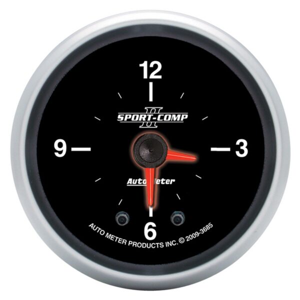 2-1/16 in. CLOCK, 12 HOUR, SPORT-COMP II