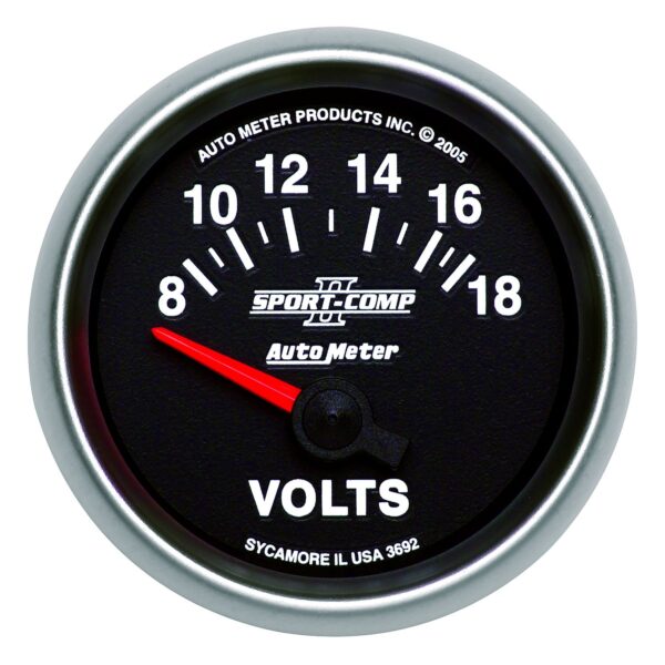 2-1/16 in. VOLTMETER, 8-18V, SPORT-COMP II