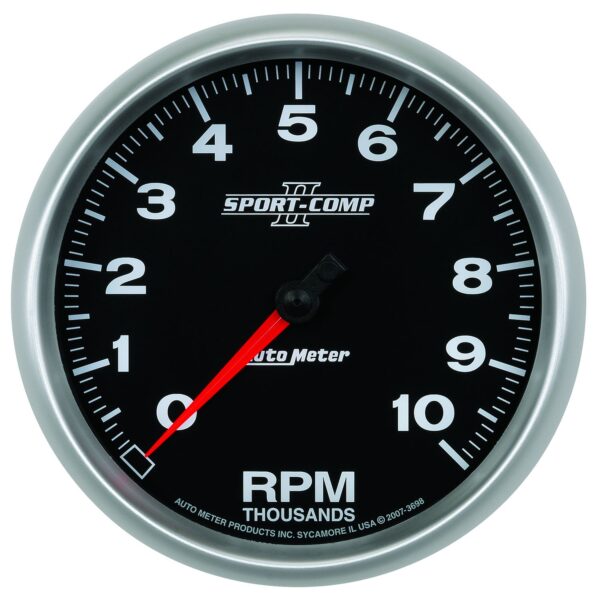 5 in. IN-DASH TACHOMETER, 0-10,000 RPM, SPORT-COMP II