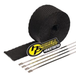 Heatshield Products 372526 - Stealth Lava Wrap Kit 2in x 25ft w/ties