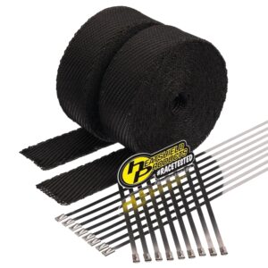 Heatshield Products 372592 - Stealth Lava Wrap Kit 2inx50ft(x2)w/ties