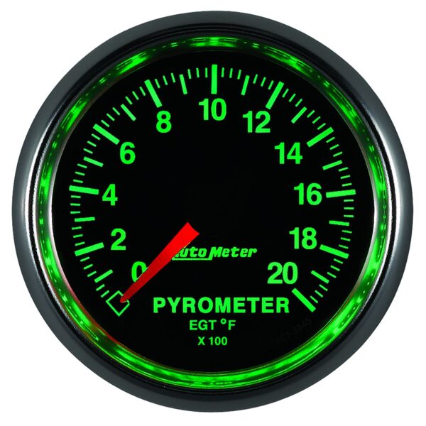 2-1/16 in. PYROMETER, 0-2000 Fahrenheit, GS