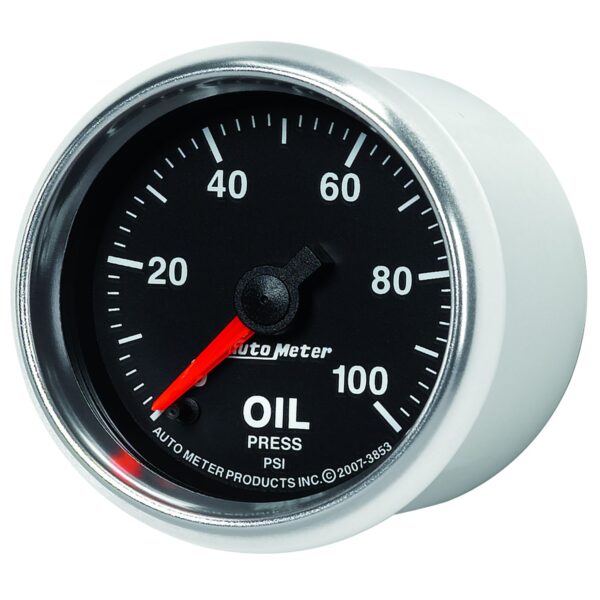 2-1/16 in. OIL PRESSURE, 0-100 PSI, GS