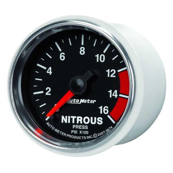 2-1/16 in. NITROUS PRESSURE, 0-1600 PSI, GS