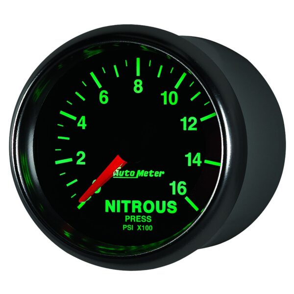 2-1/16 in. NITROUS PRESSURE, 0-1600 PSI, GS
