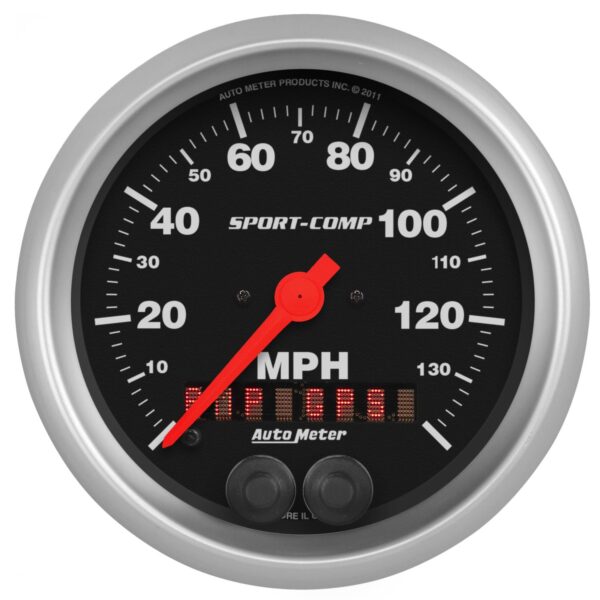 3-3/8 in. GPS SPEEDOMETER, 0-140 MPH, SPORT-COMP