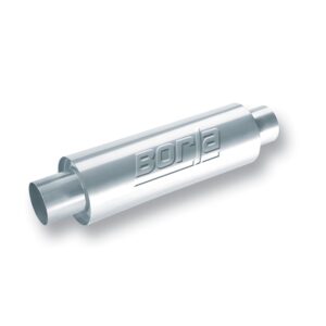 XR-1 Sportsman Racing Muffler 3 in. Center Inlet/ 3 in. Center Outlet 5 in. Round x 15 in. Long Body