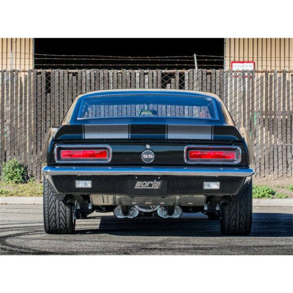 CrateMuffler Muffler Chevrolet Big Block 396/ 402/ 427 CID V8 Stock Output 2.5 in. Offset Inlet/ 2.5 in. Center Outlet ATAK