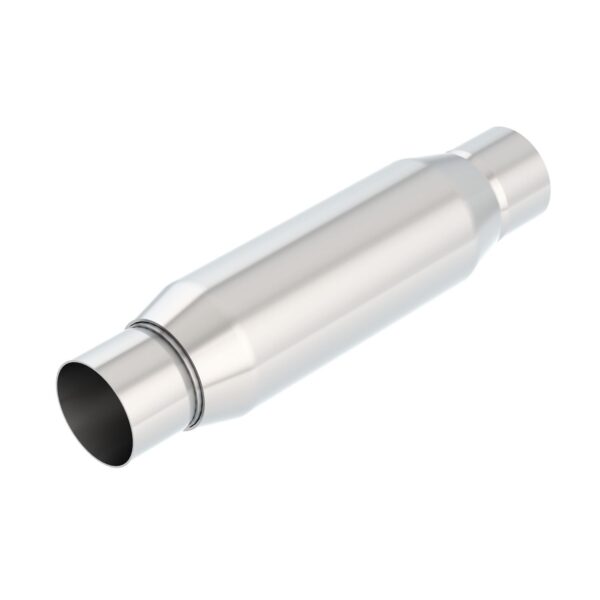 CrateMuffler Resonator 2.5 in. Center Inlet/ 2.5 in. Center Outlet 3.5 in. Round X 10 in. Long Body