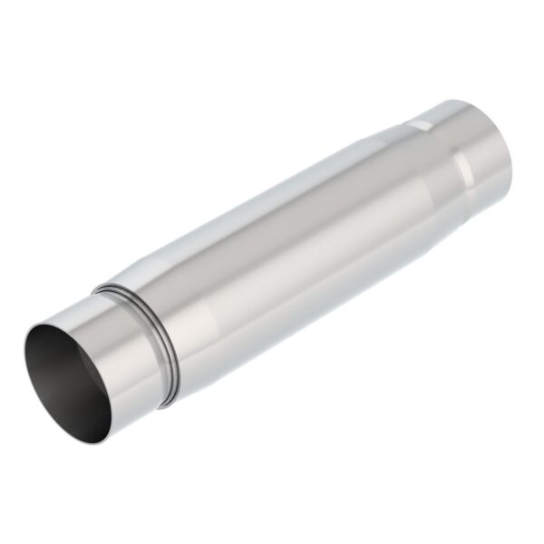 CrateMuffler Resonator 3 in. Center Inlet/ 3 in. Center Outlet 4 in. Round X 10 in. Long Body