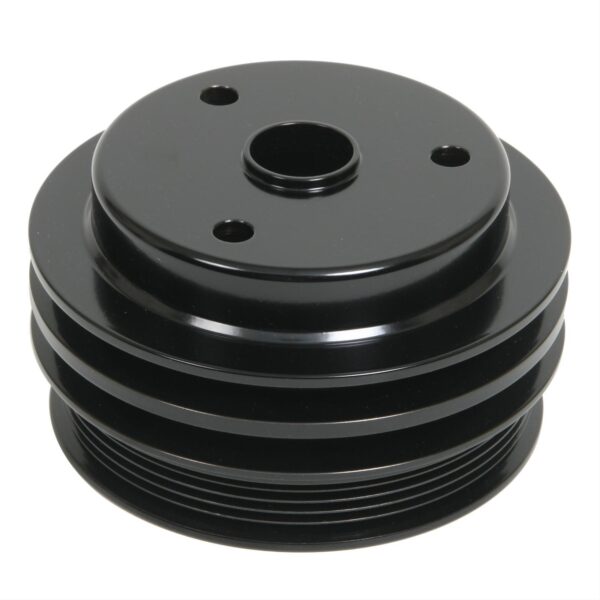 Small Block Chevy Serpentine Water Pump Pulley - Reverse - Black