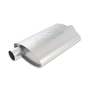 ProXS Muffler 2in Offset Inlet/ 2in Center Outlet 4in x 9.5in Oval x 14in Long Body