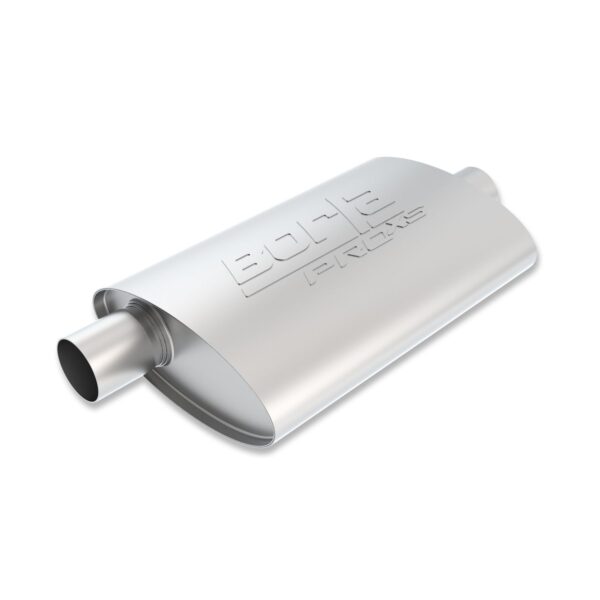 ProXS Muffler 2in Offset Inlet/ 2in Center Outlet 4in x 9.5in Oval x 14in Long Body
