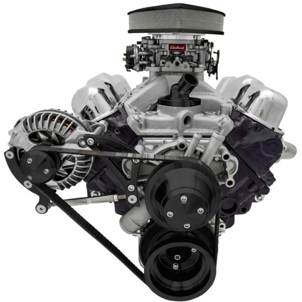 Small Block Chrysler Serpentine Conversion - ALT Only - Black