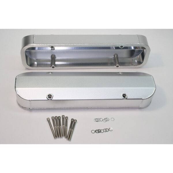 Valve Cover Set, Aluminum, Fabricated Billet Rail