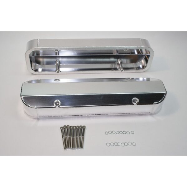 Valve Cover Set, Aluminum, Fabricated Billet Rail