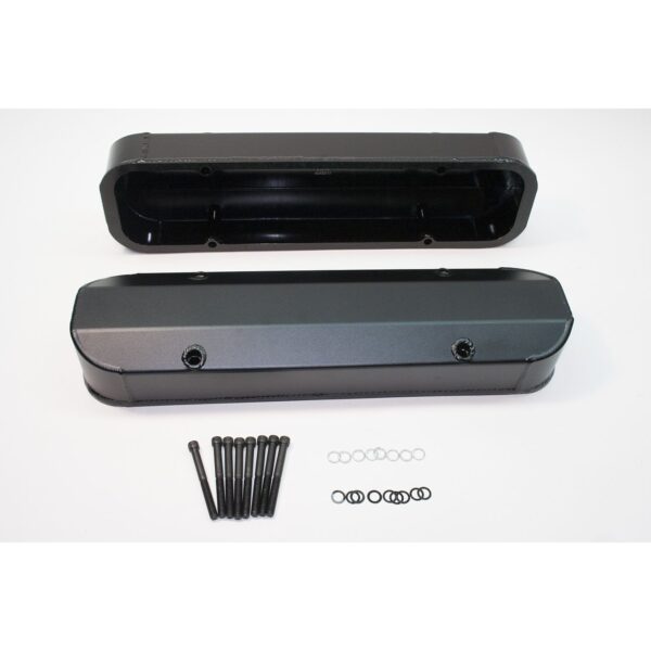 Valve Cover Set, Aluminum, Fabricated Billet Rail
