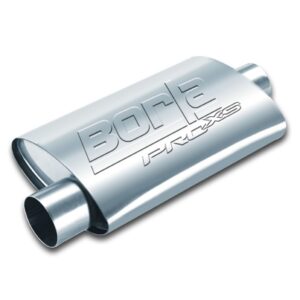 ProXS Muffler 2in Offset Inlet/ 2in Center Outlet 4.25in x 7.88in Oval x 14in Long Body
